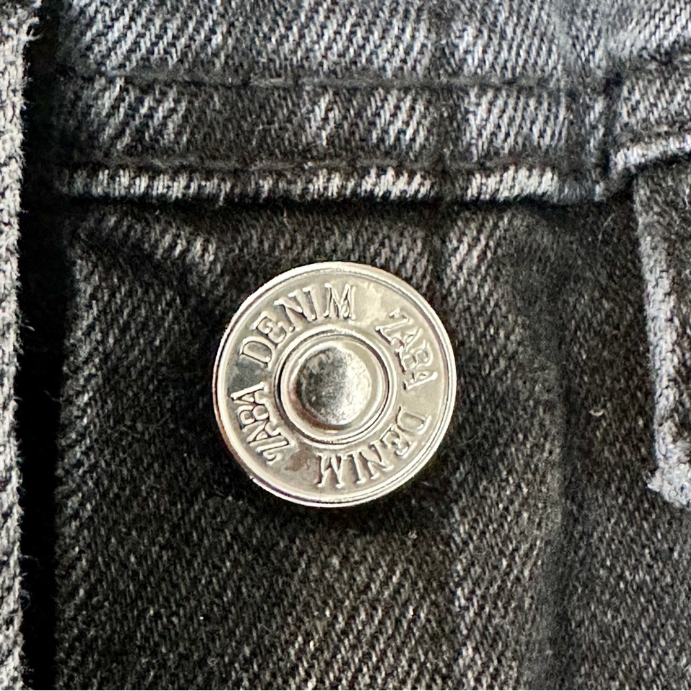 Zara Black Jean Jacket - Picture 10 of 11